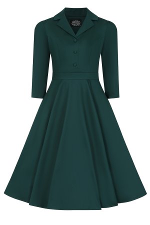 Alyssa Green Swing Dress in Extended Sizing